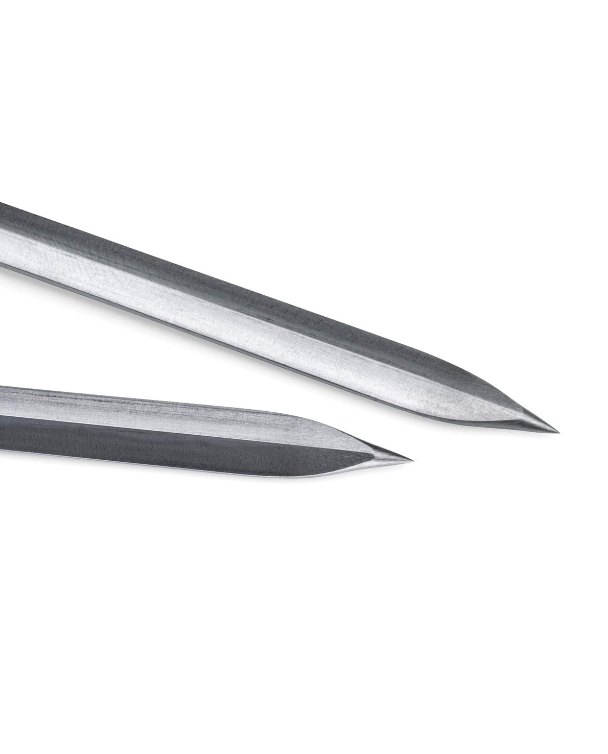 triangle Grillspieße-Set 4-teilig, Edelstahl & Messing, Made in Germany | Handgefertigte Tiermotive (Hahn, Fisch, Widder, Rind) – 36,5 cm, rautenförmiger Querschnitt, Made in Solingen