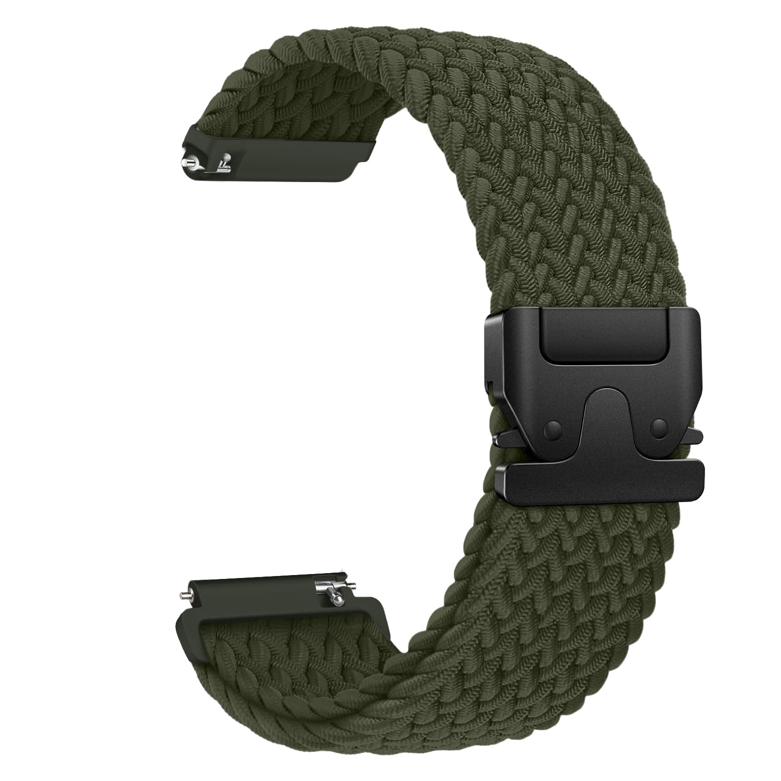 Connectif Ersatzarmband 18mm 20mm 22mm elastisches Nylon-Uhrenarmband | Kompatibel mit Samsung Galaxy Watch/Garmin/Fossil/Amazfit – sportliches Stretch-Armband für Damen und Herren