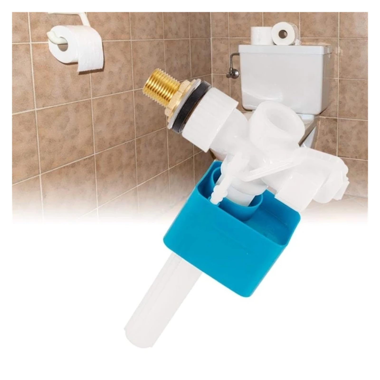 Válvula de descarga para urinario de pared Cisterna De Inodoro Con Flotador Altura Ajustable, Entradas Laterales, Válvulas Fácil Limpieza