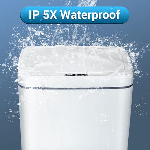 Miniatura 4 de EFFUN Bote de basura automático, bote de basura con sensor de movimiento sin contacto de 4.2 galones, bote de basura inteligente manos libres, bote