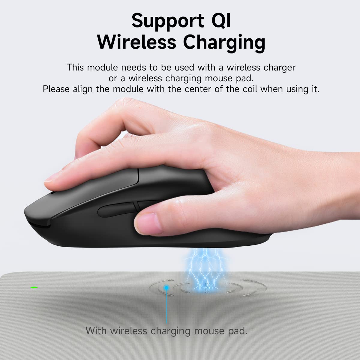 Modulo Ricarica Wireless Per Mouse Logitech G502, G703, G903 - Compatibile Con Qi