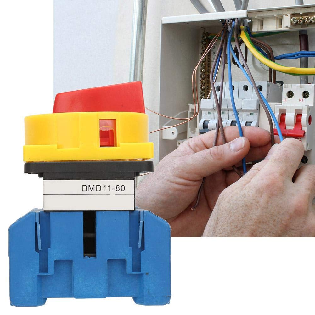 Disjoncteur de charge 80 A/100 A 3P, 3 pôles, 2 positions, interrupteur d'alimentation marche-arrêt, commutateur de commutation à came rotative, applicable aux machines-outils, machines, produits chim