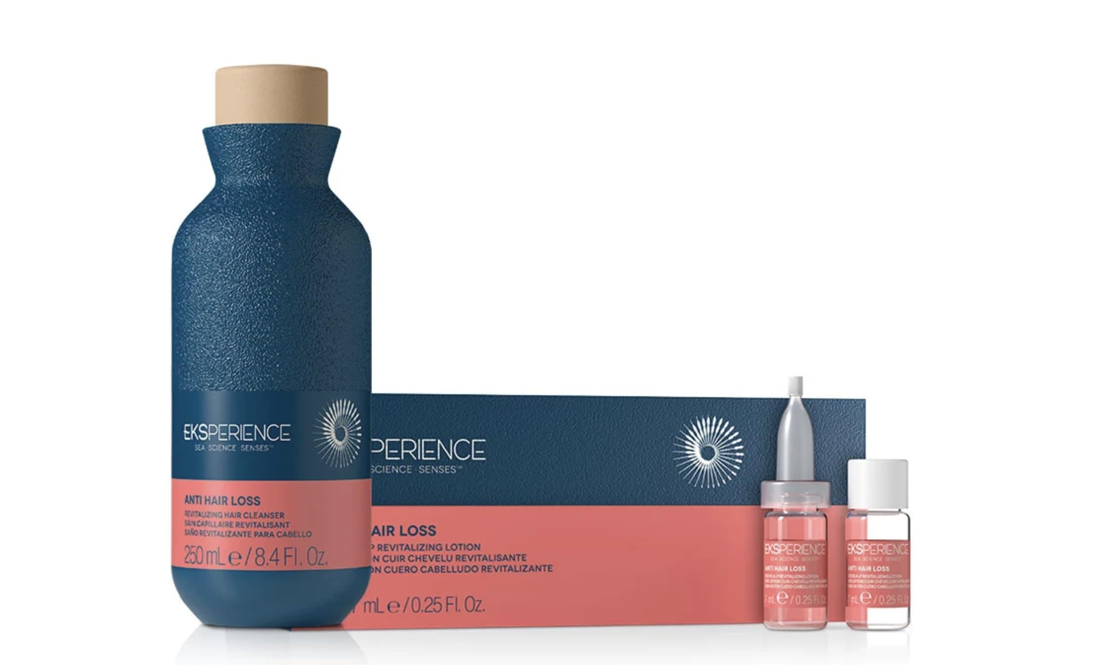EKSPERIENCE PERSISTENT ANTI HAIR LOSS RITUAL - bagno rivitalizzante 250 ml + SOS lozione rivitalizzante del cuoio capelluto 12 fiale monodose da 7 ml