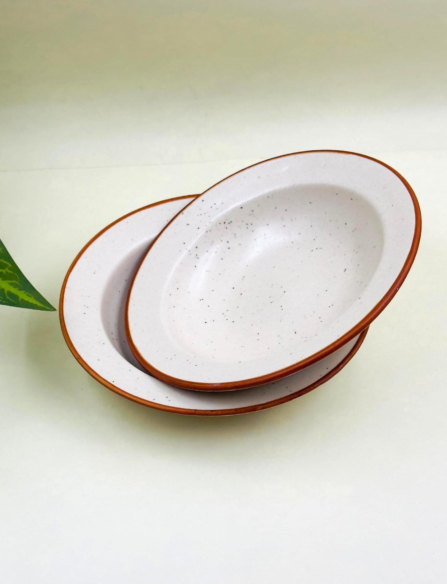 Blue Heart Ceramic Soup Plates - 2 Pack -25