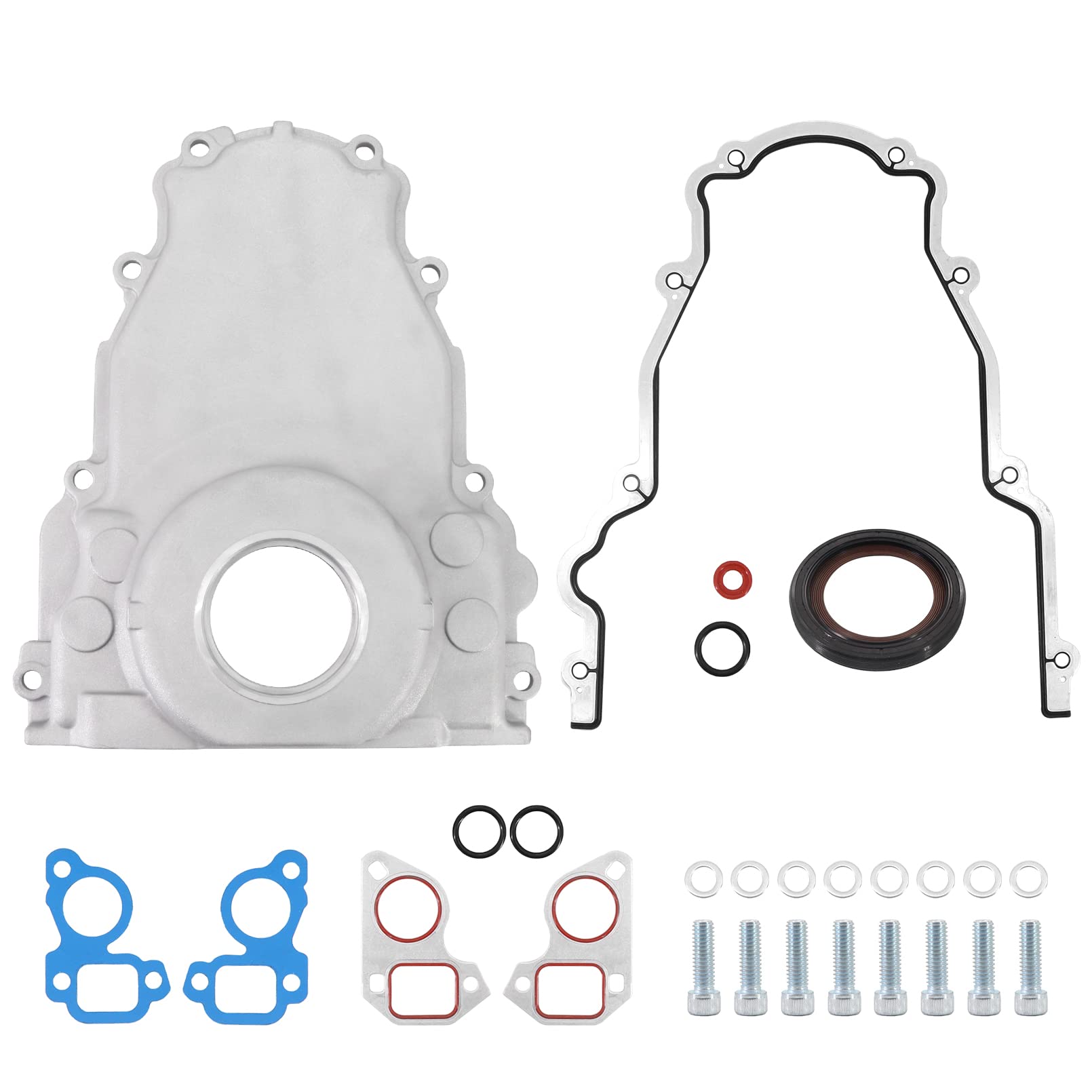 Engine Front Timing Cover Kit for GM Gen III LS1 LS6 4.8 5.3 5.7 6.0