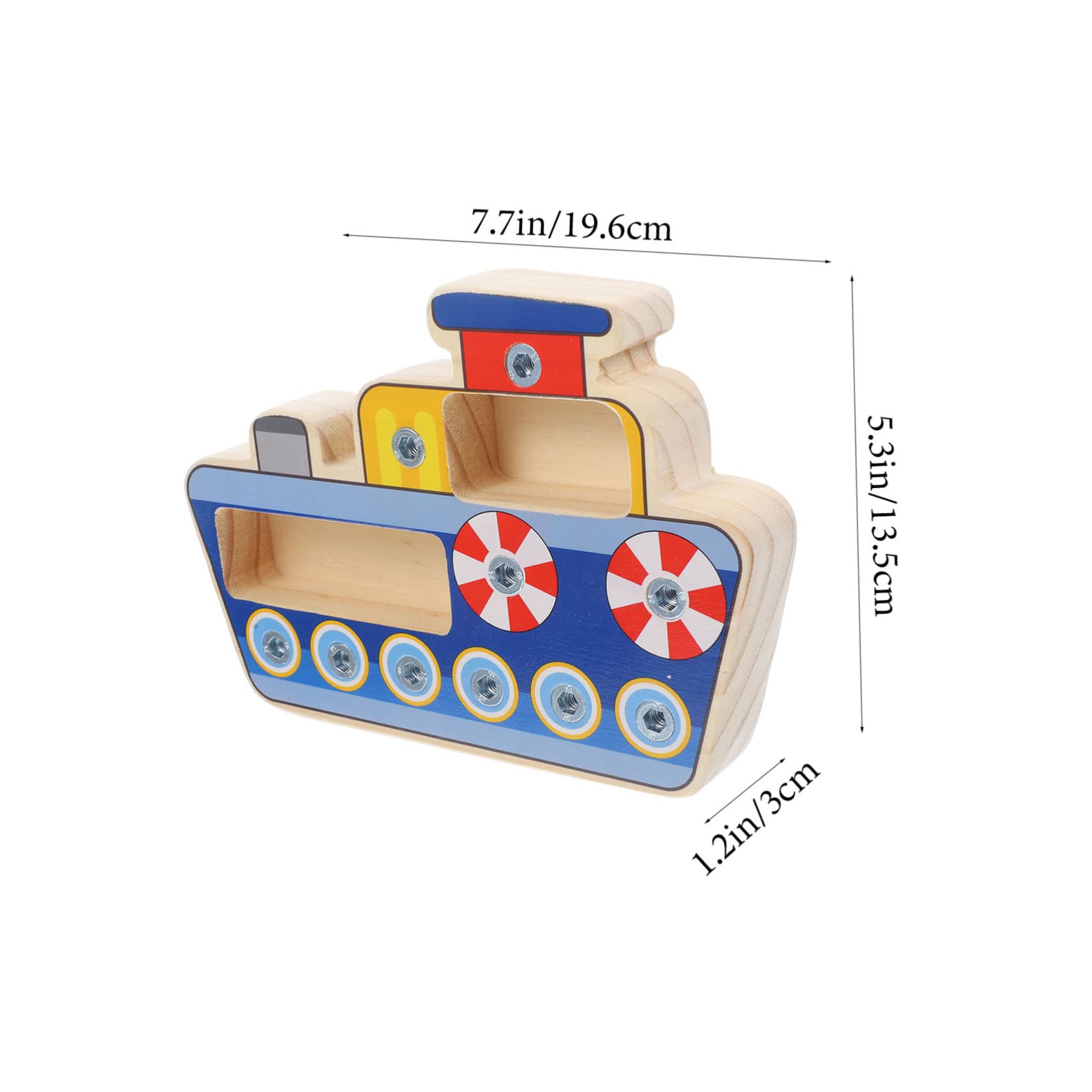 ORFOFE Herramientas Infantiles de Madera con Destornillador Reutilizable Juguete Sensorial Divertido para Educativo para Desarrollo Cognitivo y Coordinación