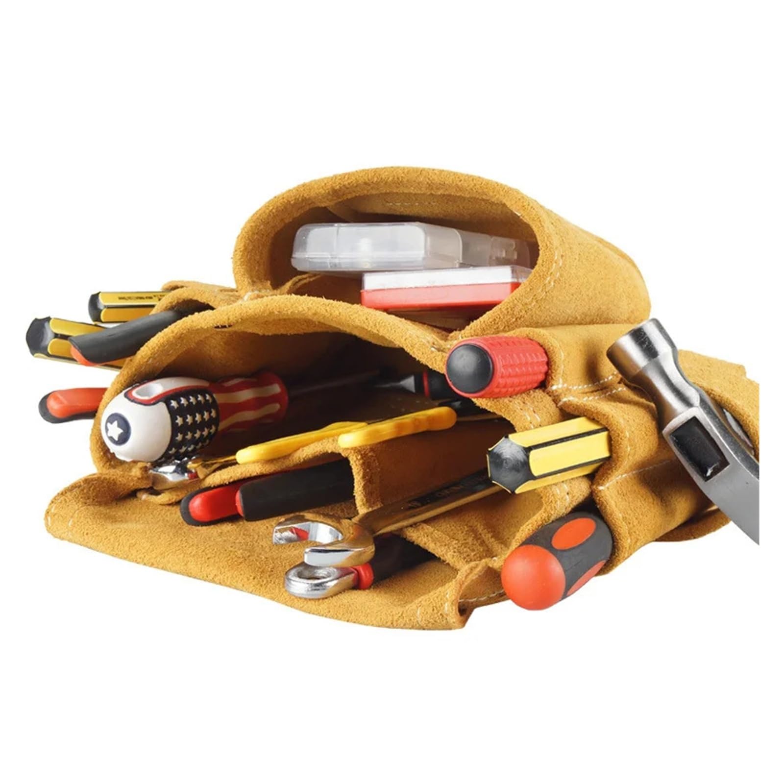 Borsa for attrezzi in pelle spessa pelle bovina multifunzione elettricista lavorazione del legno riparazione marsupio for attrezzi strumento hardware