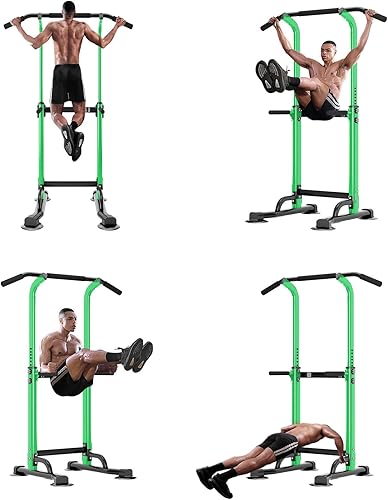Miniatura 5 de SogesPower Power Tower - Barra de dominadas para gimnasio en casa, equipo de entrenamiento de fuerza de altura ajustable, estación de barra de