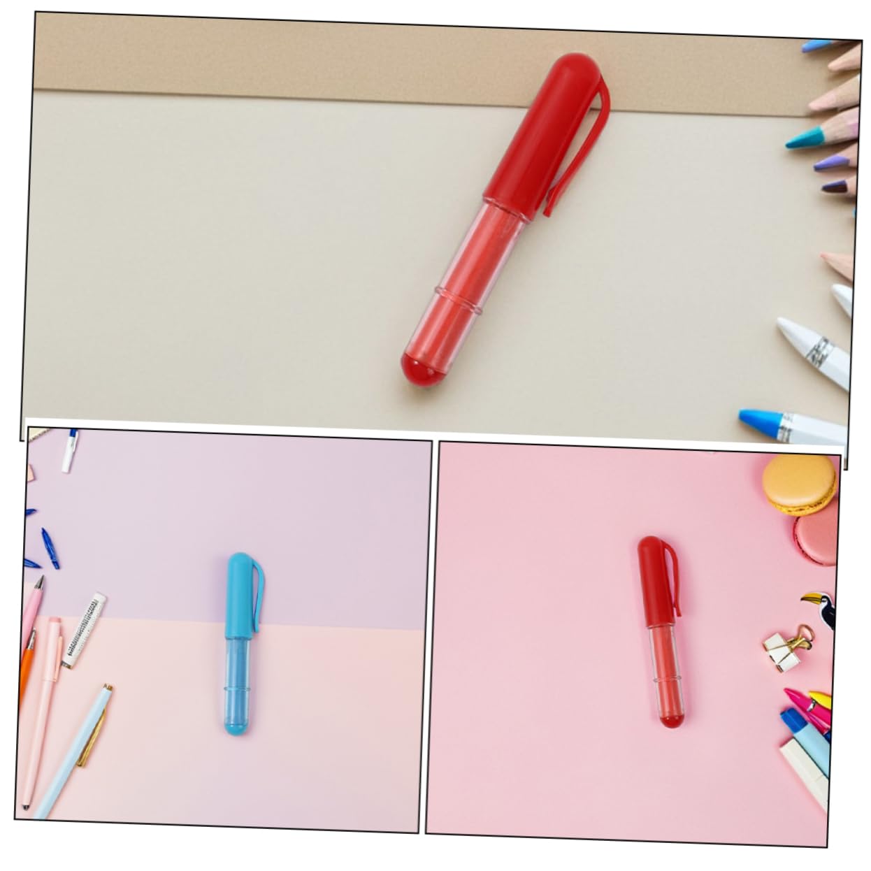 Tiza de Tela para Coser, 4 Piezas, Marcador Lavable Tapa
