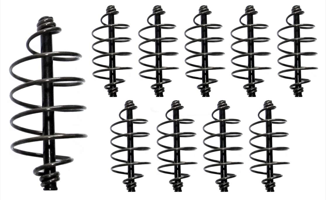 Lot De 10 Ressorts à Appât Pour Carpe – Acier Inox, Taille 3,2x1cm, Durable, Dispense Efficace Les Leurres, Pour Pêche En Eau Douce