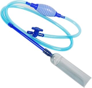 Total Length 98 inch Aquarium Cleaner Aquarium Fish Tank Gravel Sand Cleaner with Long Nozzle N Water Flow Controller