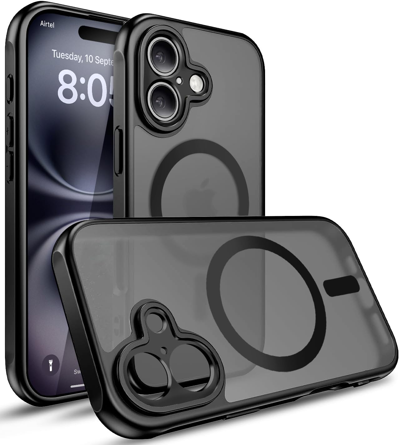 EGOTUDE Designed for iPhone 16 Case, Shock Resistant Translucent Matte Hard Back Camera Protection Cover, Strong Magnet Compatible with Mag (B0DFYP7XTC) Amazon Price History, Amazon Price Tracker