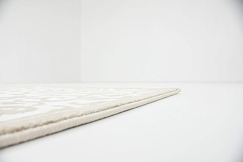 Miniatura 16 de Unique Loom Rushmore Collection Classic - Alfombra de área con textura de tono clásico, 5 pies 0 x 8 pies 0 rectangular, blancomarrón