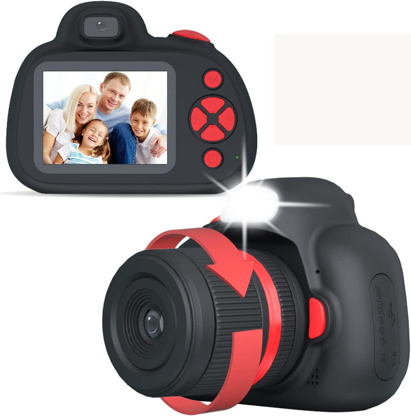 LEQTRONIQ Digital Camera for 3-8 Year Old Kids; Video Camcorder with Flash, 2.4 inch IPS Screen; Birthday Toys for Boys & Girls (Black) (B0BPTBZ3K7) Amazon Price History, Amazon Price Tracker