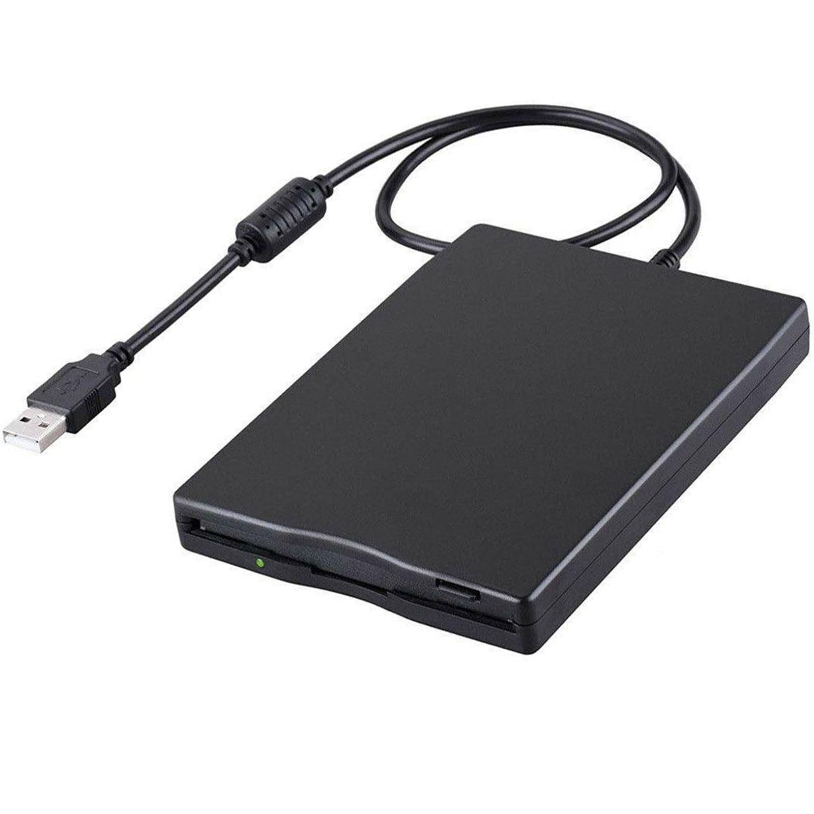 Disquetera Externa USB FDD 1,44 MB 3,5 Pulg, Unidad Disquete Portátil Floppy Disk Drive, Lector Tarjetas Disquetes Extraíble Externo para Portátiles Windows 11/10/7/8/XP/Vista/ME/2000/SE,Plug and Play