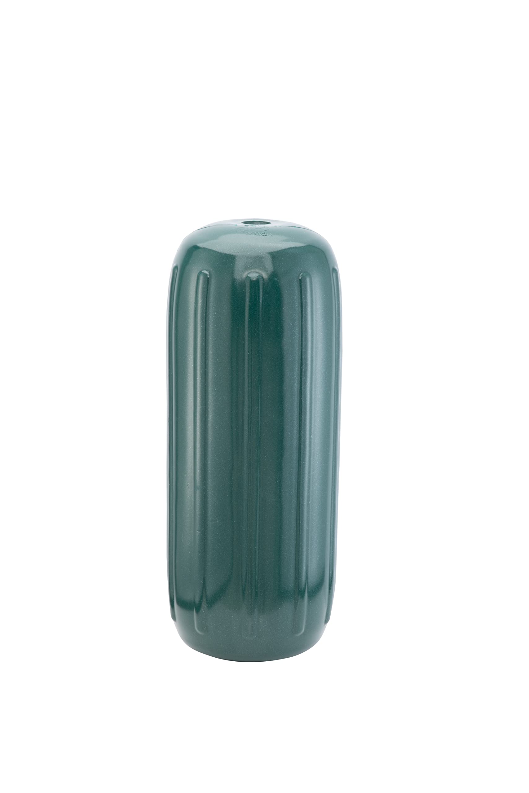 Taylor Made Big B Inflatable Boat Fender, Emerald Green (6" x 15") End-to-End Line Passage Fits 5/8" Rope, Hangs Horizontally or Vertically, Ribbed,