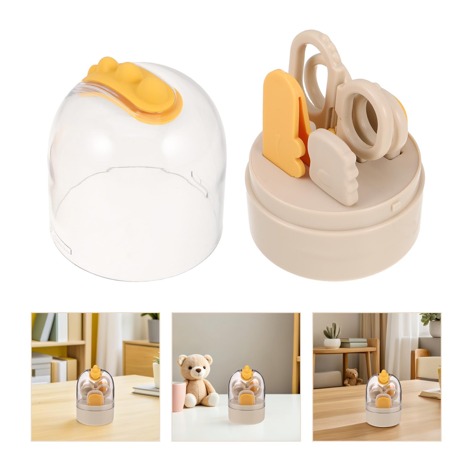 Cortaúñas Estuche Tijeras y Pinzas De Manicura Kit De Cuidado Para Bebés Pequeños Para Recién Nacidos y Cuidado De Uñas