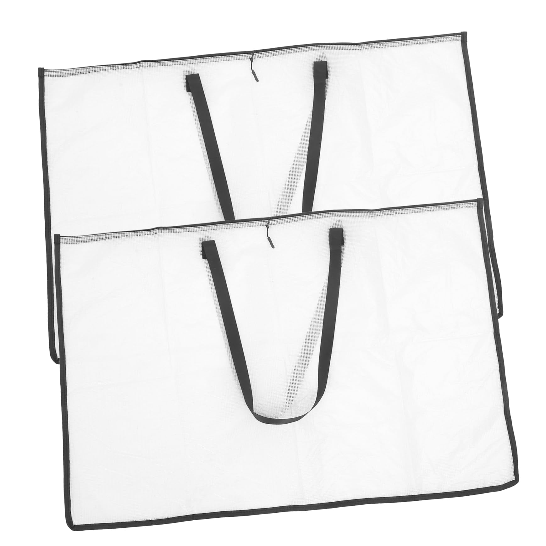 HOODANCOS Carpeta de Portafolio para Obras de Arte y Pósteres Gran Capacidad, Bolsa de Almacenamiento Versátil de Pvc para Facilitar Identificación y Transporte, 2 Piezas