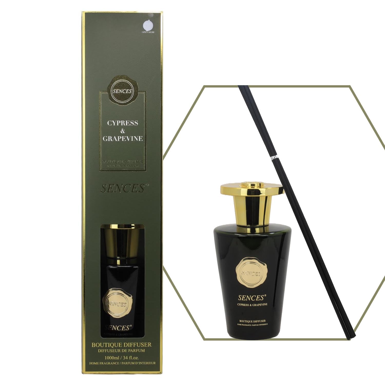 Reed Diffuser 1000ml Cypress & Grapevine Baltus Fragrance Aroma Air Freshener