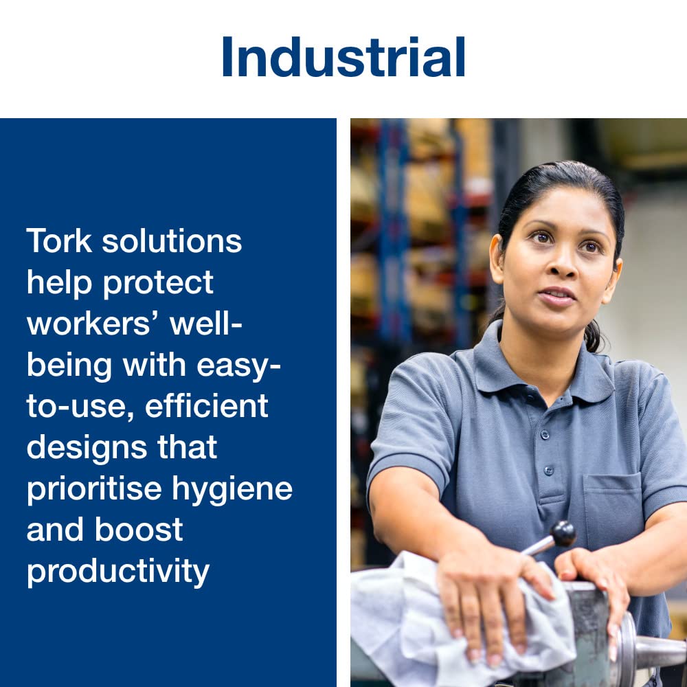 Tork universal RC530 centerfeed rollo de papel toalla de mano, 2 capas, 7.6 "Ancho x 11,75 cm de largo, color blanco (caja de 6 rollos, 530 por rollo, 3,000 toallas)