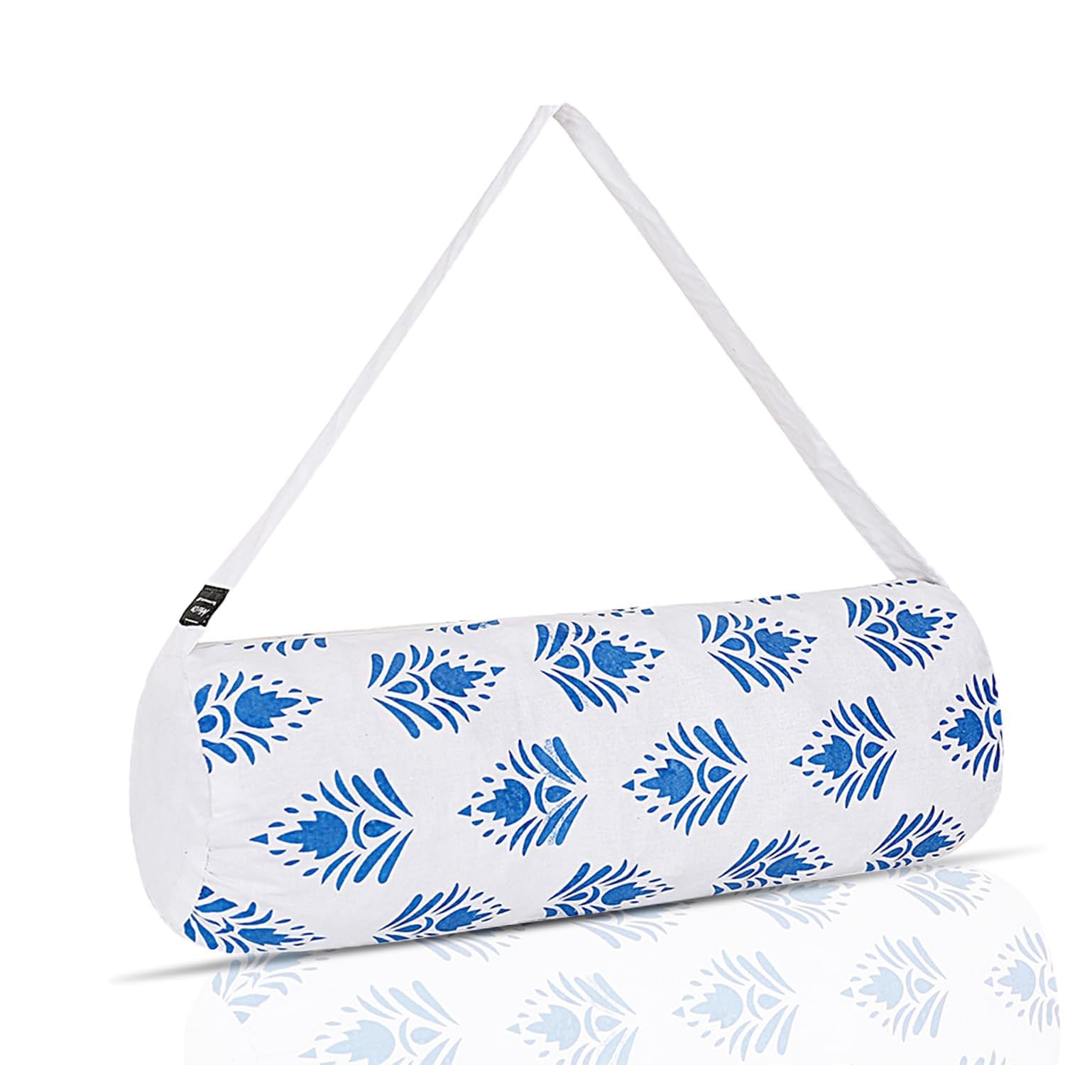 strauss Cotton Duffel Bag |Travel & Gym Bag |Eco-Friendly, Washable & Breathable Bags for Men & Women |Fitness & Sports Accessories Holder |Suitable for Yoga, Workout, Pilates, Gym,Travelling (Blue)-picture-8