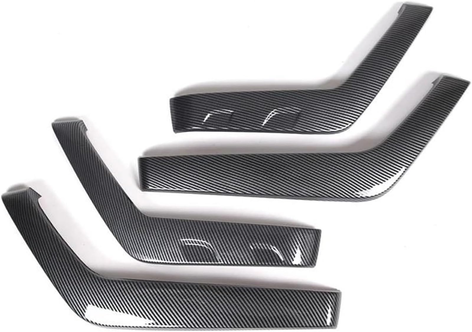 Zynther One Color Inside Door Latch Handle Car Interior Mouldings For Ranger 2015-2021 Carbon Fiber Color Inner Door Armrest Handle Panel Decoration