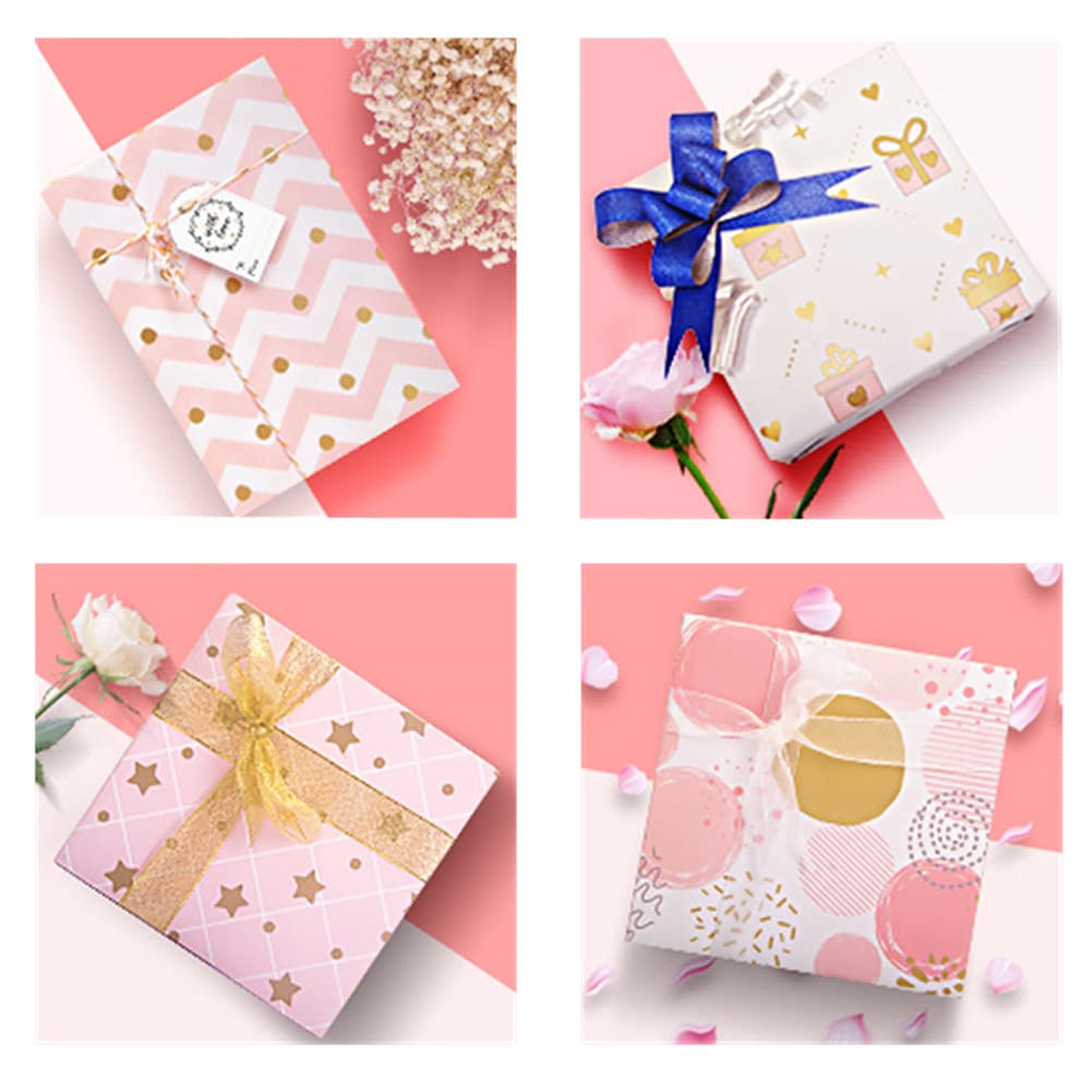 Lot De 8 Feuilles De Papier Cadeau 50 X 70 Cm