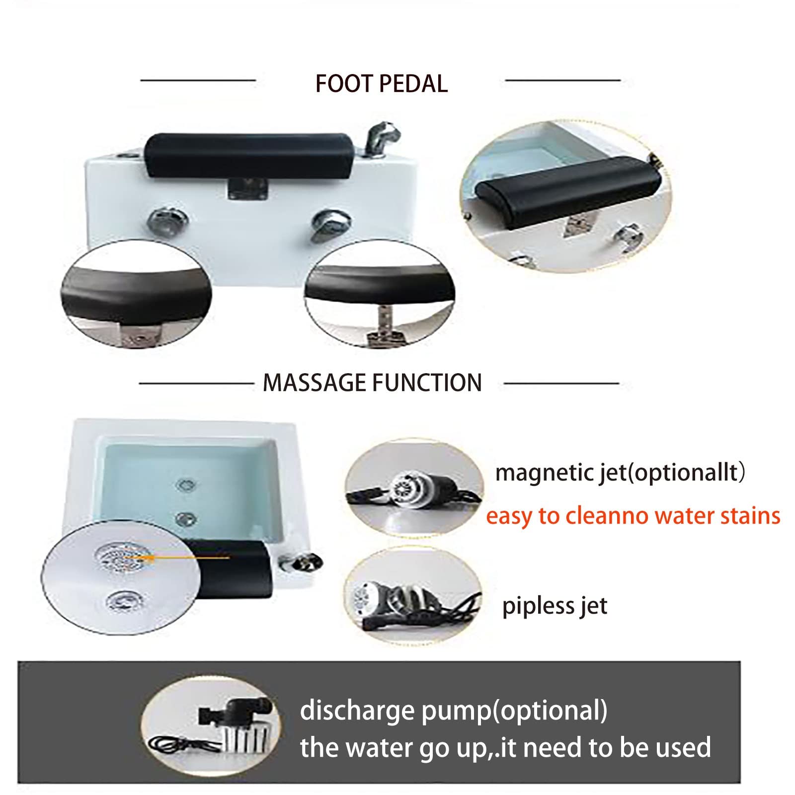 con Idromassaggio Plantare Pediluvio Piedi Regolazione della Temperatura dell'Acqua Massaggiatore Piedi Elettrico Foot Spa Vaschetta Pedicure Professionale Sollievo del Piede