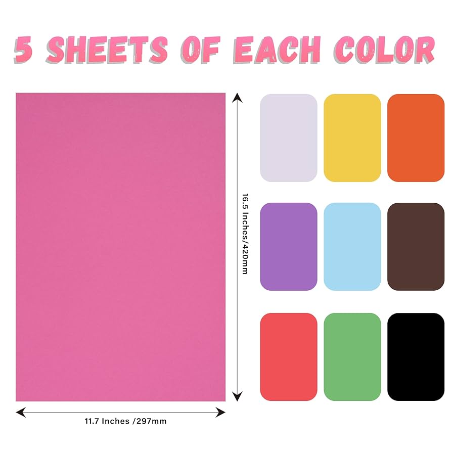 Amazon.co.jp: VinTS A3 ポスターボード 50枚 カラフル ポスター