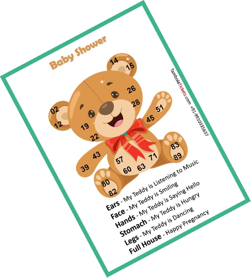 See full amazon price history chart for Baby Shower Teddy Theme tambola Tickets Bingo housie lotto (Printed on Hard Sheet, Big Size Tickets, 48 Cards) Baby Shower Teddy Theme tambola Tickets Bingo housie lotto (Printed on Hard Sheet, Big Size Tickets, 48 Cards) (B0CD7Y1JHQ) Amazon Price History, Amazon Price Tracker