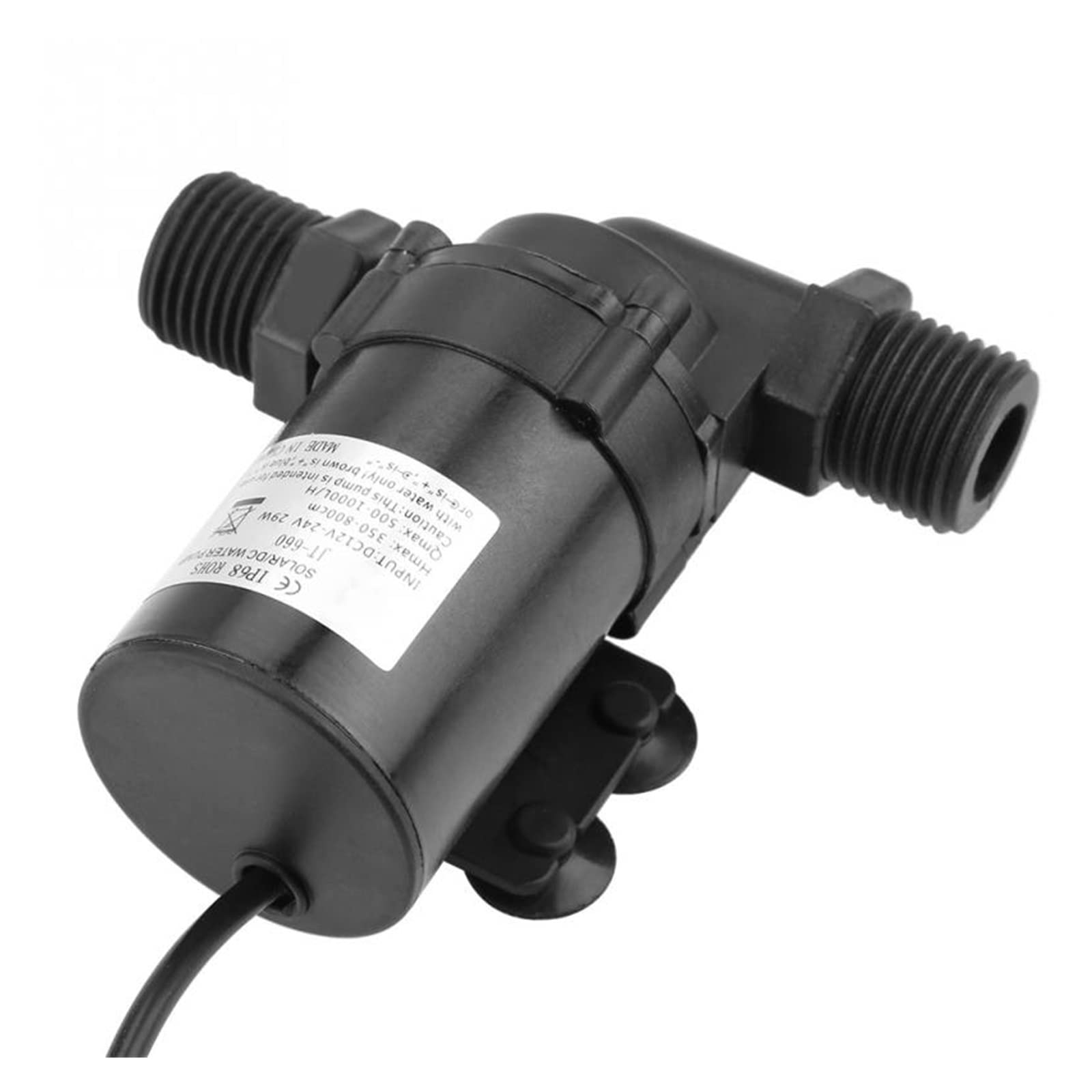 Mini bomba de agua sin escobillas DC 24V – JT-660D-24 bomba sumergible para calentador de agua solar, acuarios- 500-1000L/H tasa de flujo