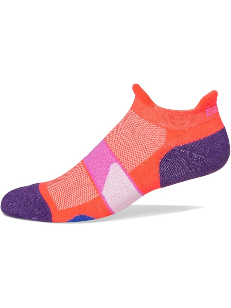 Orange balega Ultraglide No Show Tab