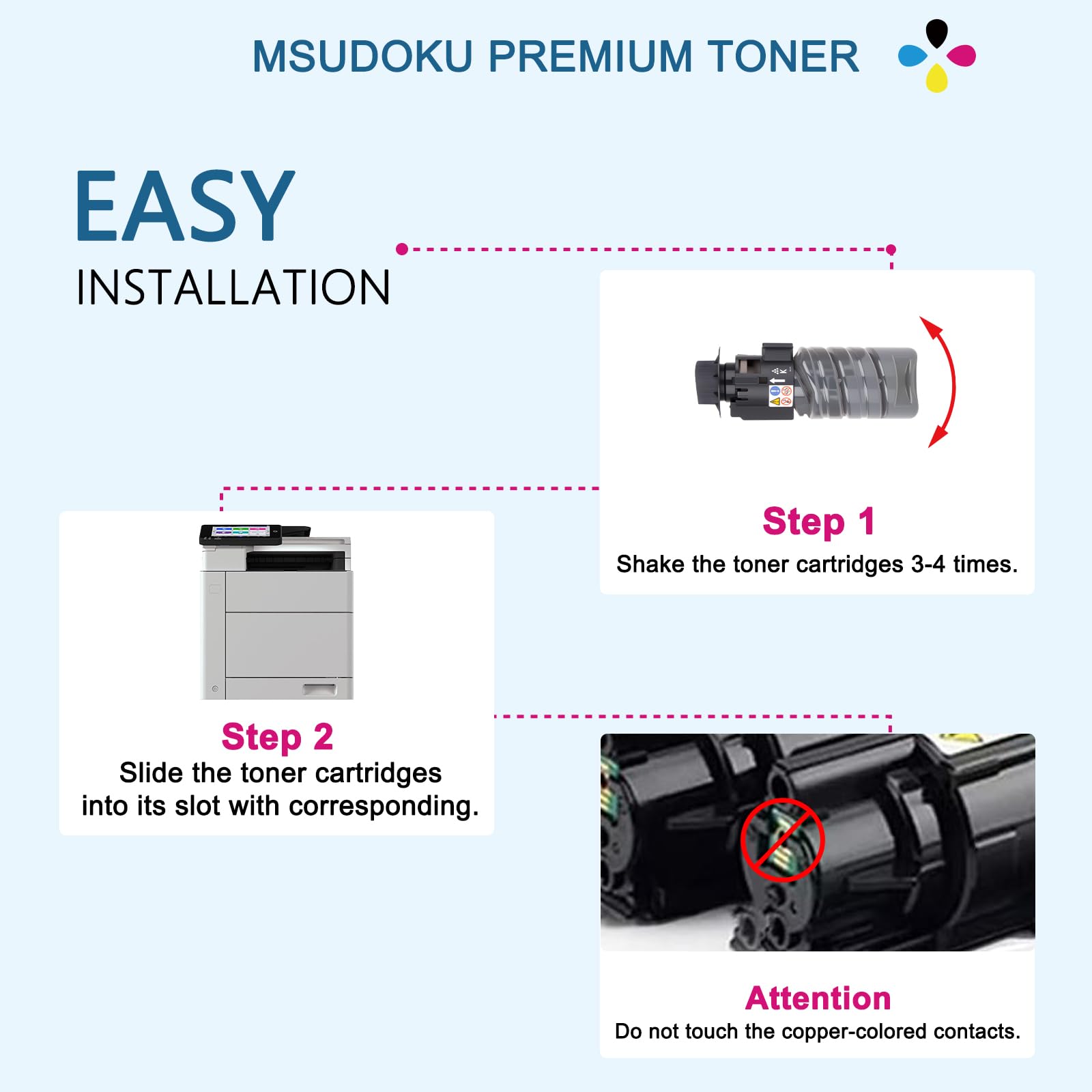 Amazon.co.jp: Msudoku IM C320F IMC320F ブラックトナーカートリッジ