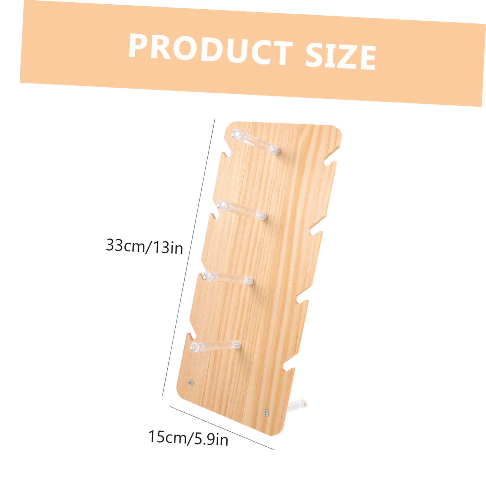 PRETYZOOM Wooden Sunglasses Display Stand Glasses Holder Rack Easy Maintenance Lightweight Unique Home Accessory