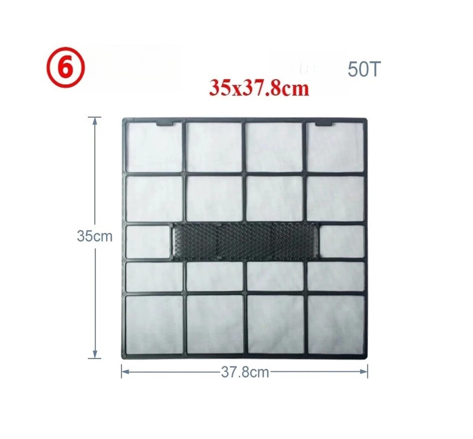 Filtro Dell'aria Condizionata Da 2 Pezzi, Compatibile Con Haier, Schermo Antipolvere For Filtro Dell'aria Condizionata Montato A Parete 1P 1.5P(35 * 37.8)