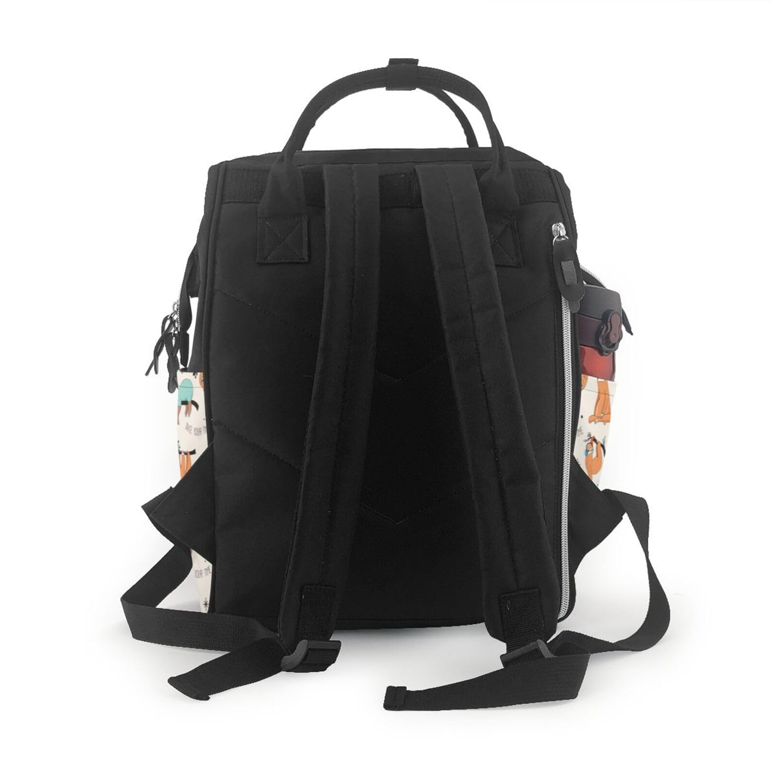 Lindo patrón de perezosos bolsa de pañales mochila impermeable multifunción moda bolsa de viaje, bolsa de enfermería, Multicolor, Talla única