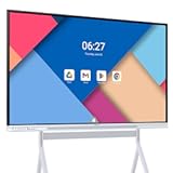 65 Inch 4K Smart Board - Google EDLA-Certified Interactive Whiteboard&comma; Android 14&comma; 50-Point Touch&comma; Wireless Casting - Digital Whiteboard for Classrooms & Hybrid Offices &lpar;Board Only&rpar;