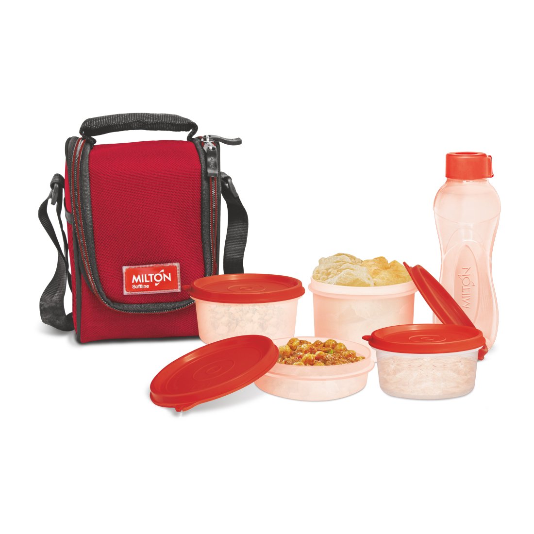Buy Milton Full Meal Combo 4 Containers Lunch Box Red (ECSOFFST