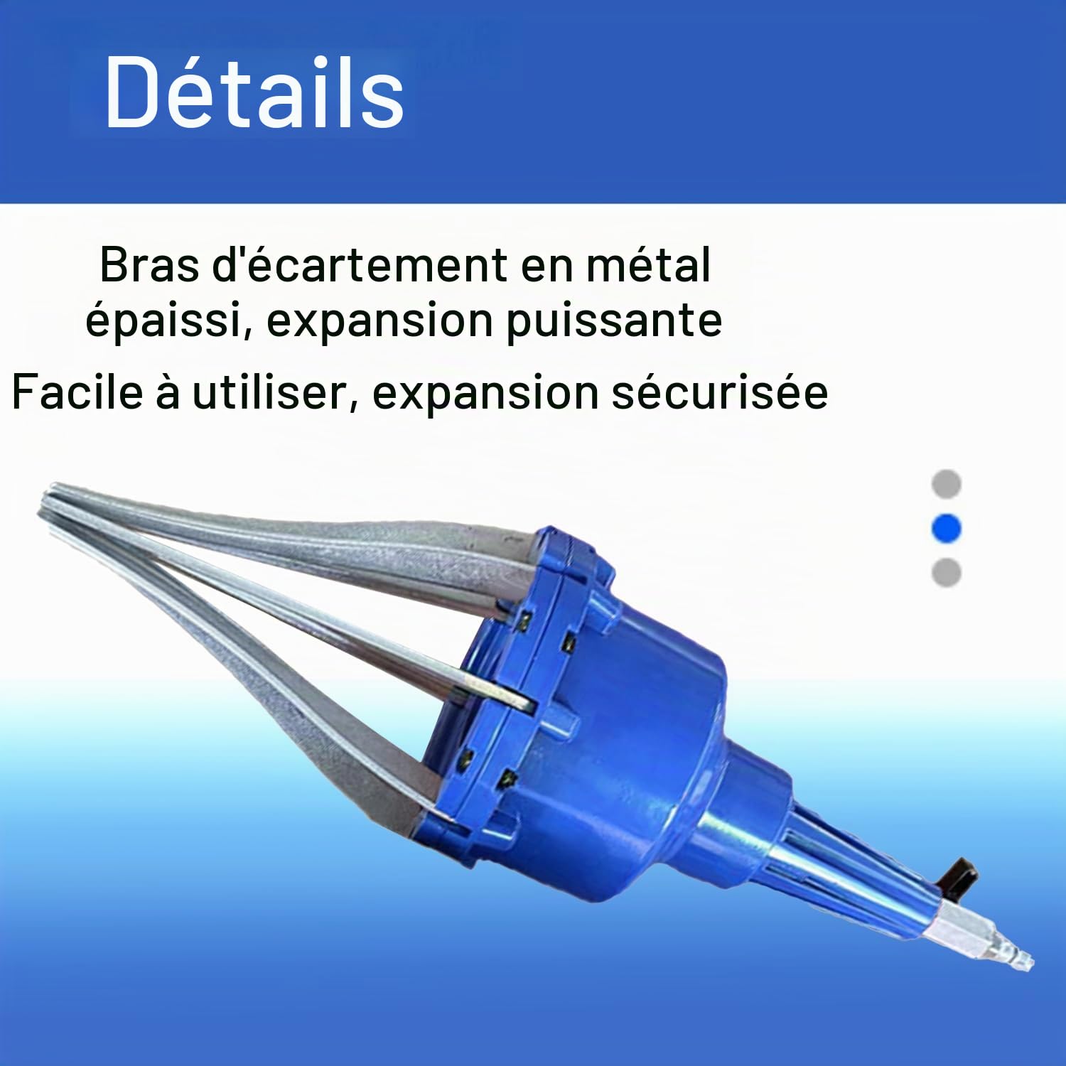 Expandeur Soufflet De Cardan,Outil Soufflet De Cardan Pneumatique,Outil Remplacement Automobile,Montage Soufflets De Joints Universels,Pour La Réparation Des Essieux De Voiture,20-120 Mm(Bleu)
