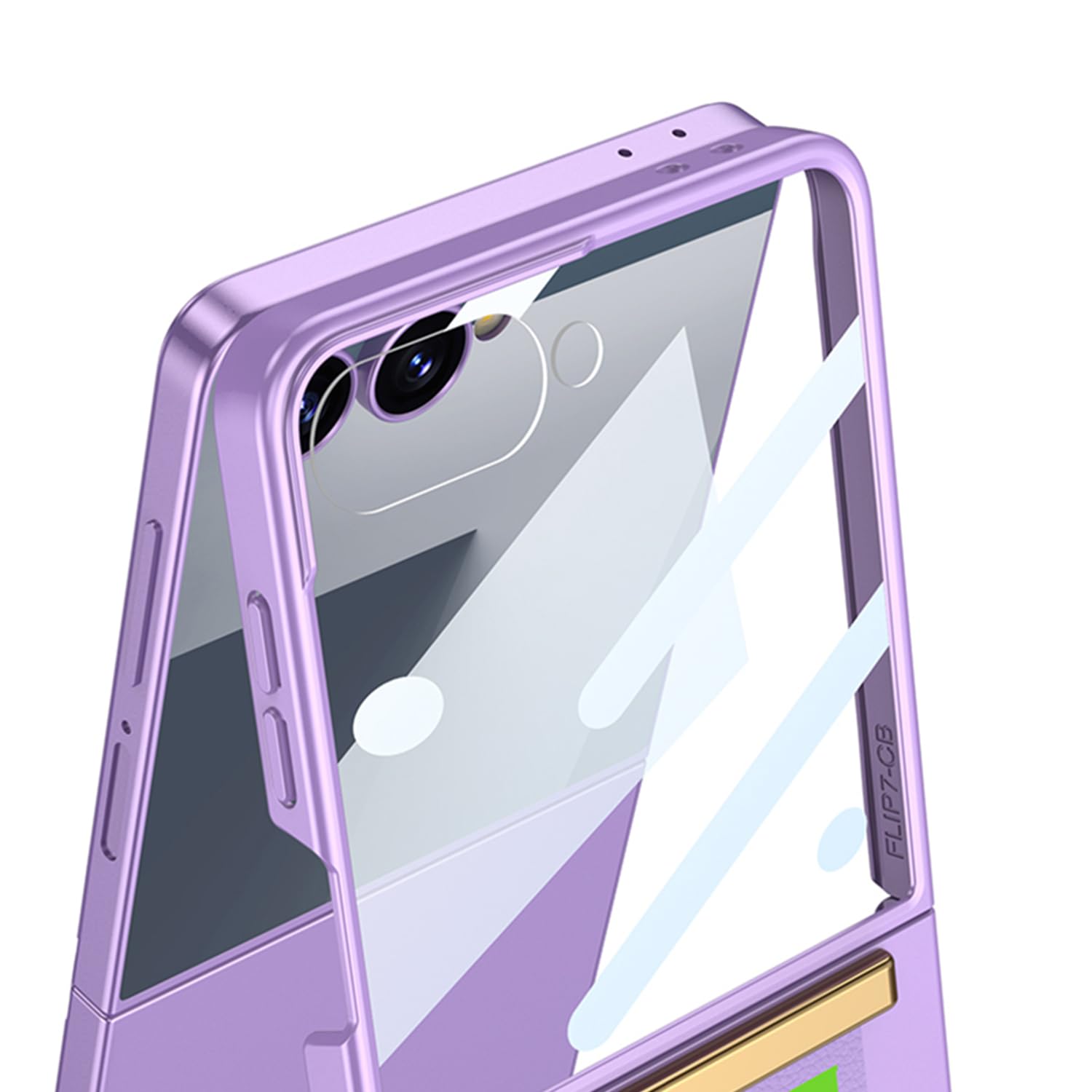 COQUE Étui pour Galaxy Z Flip 7, de Protection intégrale avec Bracelet et Support vidéo, étui Pliable pour Samsung Galaxy Z Flip 7 5G-Noir