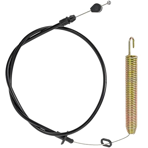 BlueStars 175067 Deck Clutch Cable - for Craftsman LT1000 LT2000 DLT 3000 AYP Husqvarna Poulan Ryobi 42” Riding Lawn Mowers - Replaces 169676 532169676 532175067 21547184