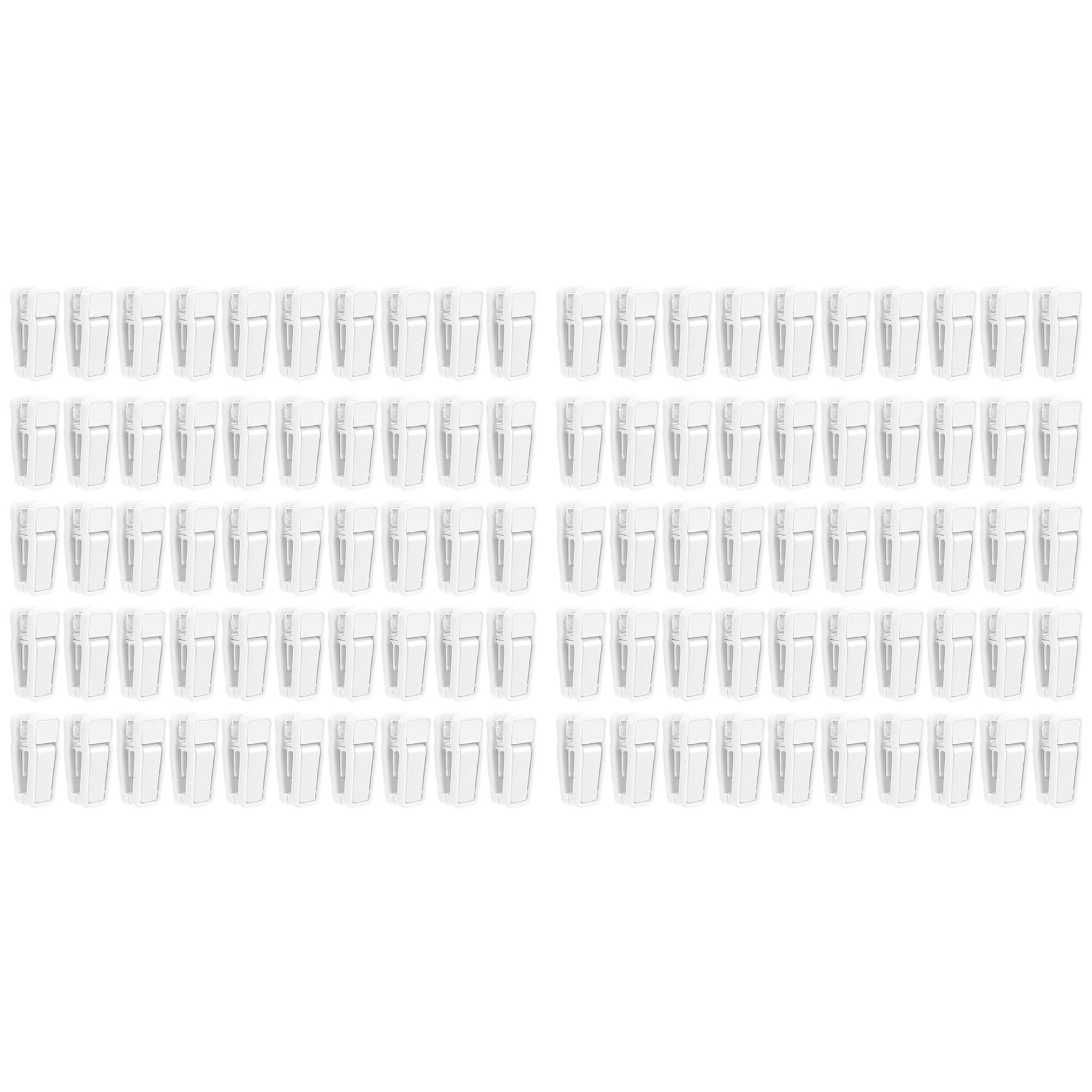 Hndhbfgrt 100X Plastic Hanger Clips for Baby Clothes, Strong Plastic Clips for Hangers, Multi-Purpose Hanger Clips
