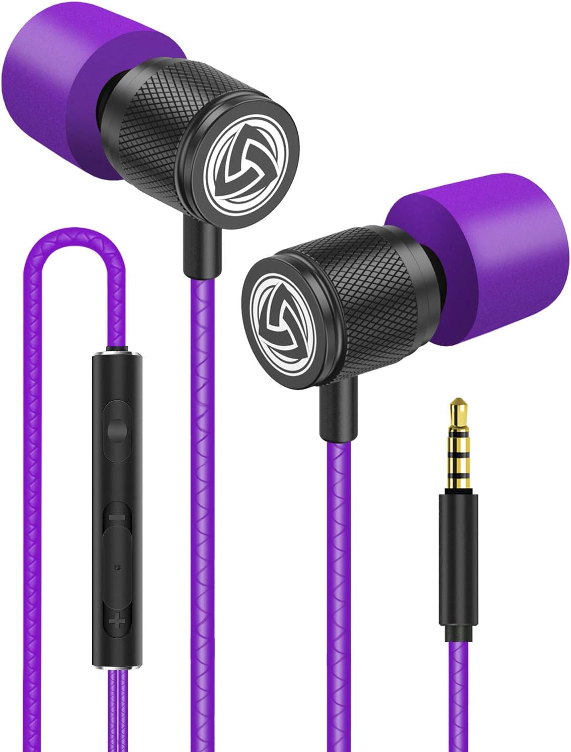 Ludos ULTRA Wired Earbuds in-Ear Headphones, 5 Year Warranty, Earphones with Microphone and Volume Control, Memory Foam, Reinforced Cable, Noise Isolating, Bass Compatible with iPhone, iPad, Samsung