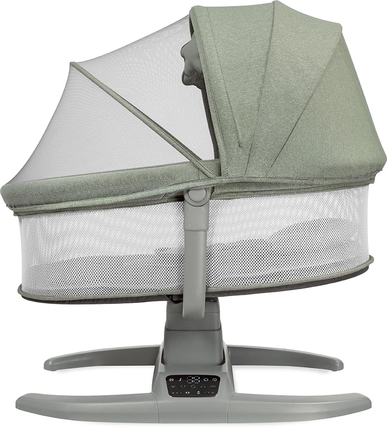 Mastela Baby Cradle with canopy and mosquito net extended