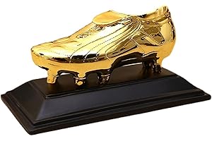 24K Golden Soccer Boot Trophy Replica: Football Champion Souvenir
