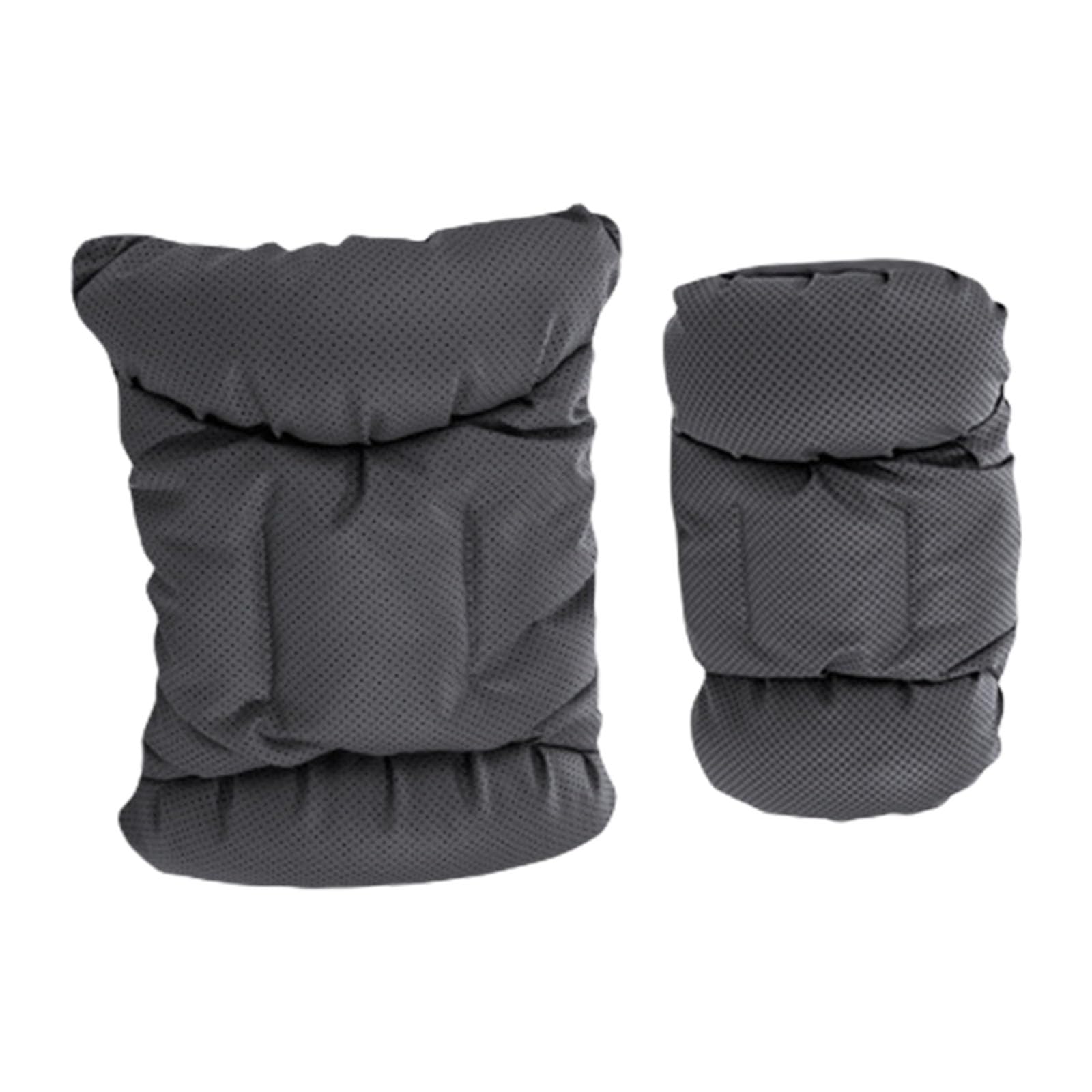 YROHGKPN Memory Foam Automotive Neck Pillow Contoured Ergonomic Design with Detachable Back Cushion Chair Memory Foam Back Pillow