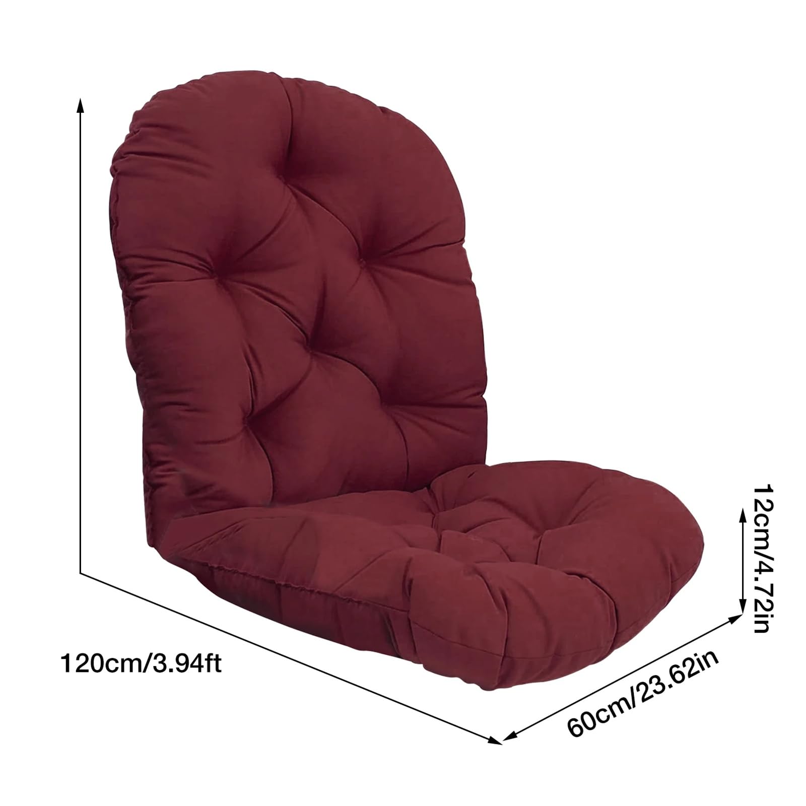 Bonlting Rattan Swivel Chair Cushion, 47