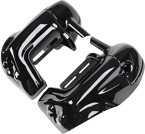 Miniatura 2 de TCT-MOTORPARTS Carenado inferior de pierna ventilada de 6.5 pulgadas, altavoces con parrillas para los modelos Harley Touring y Trike 1983-2013 Road