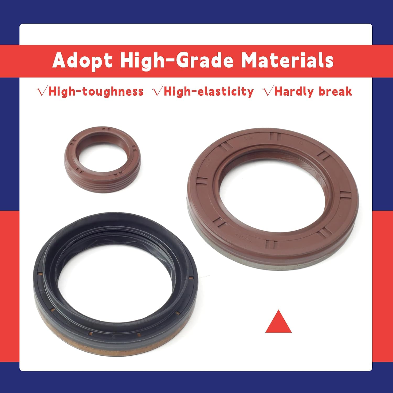 DPS6 6DCT250 Transmission Front Oil Seal Kit Includes Input/Output Shaft Seal Replacement for Ford Fiesta 2012-up for Focus 2011-up for B-Max 2012-up for EcoSport 2013-up