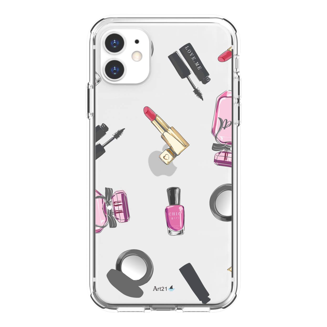 Art21 Protective Clear + Print Series Case for iPhone 11 - Retail Packaging - (My Makeup Collection)